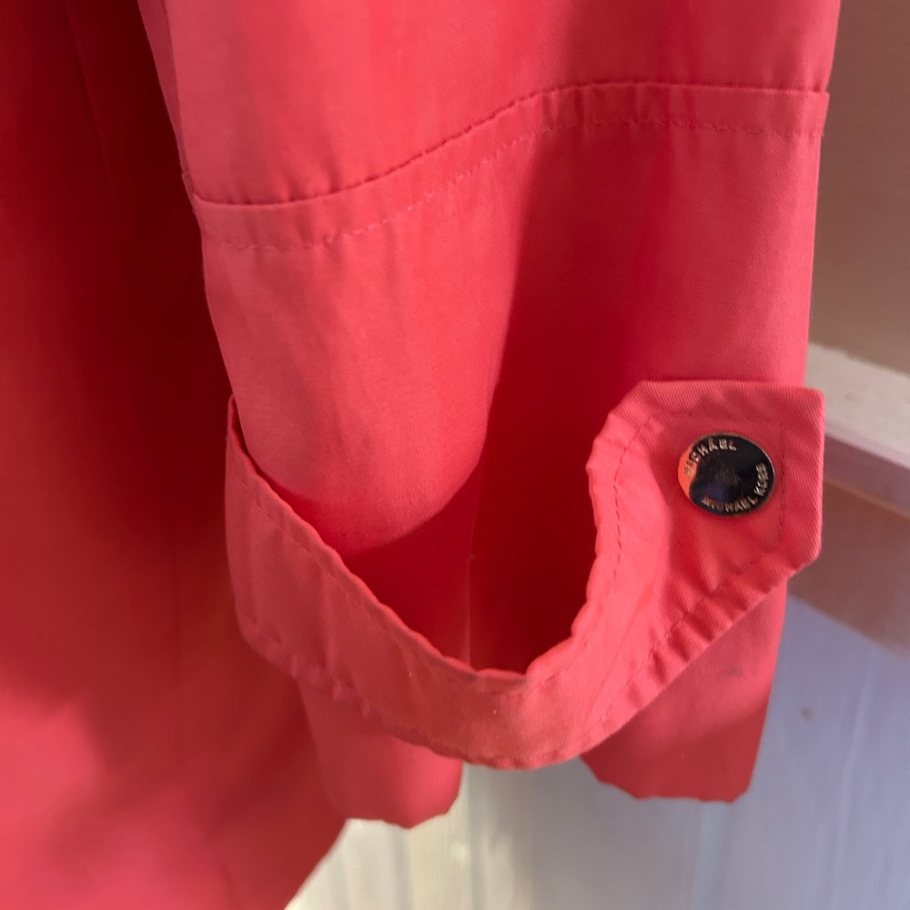 Michael Kors Zip Front Orange Utility Jacket | NEW Never Worn | XL - Picture 5 of 10